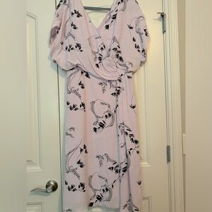 Lewit Lavender with black Dress- 100%Vicose size 12